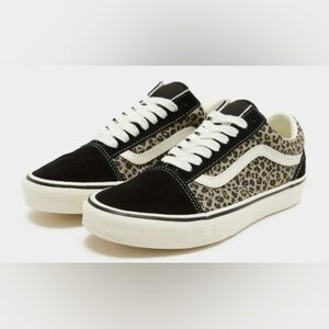 Vans Old School Leopard / Black Womens 5 & 5.5